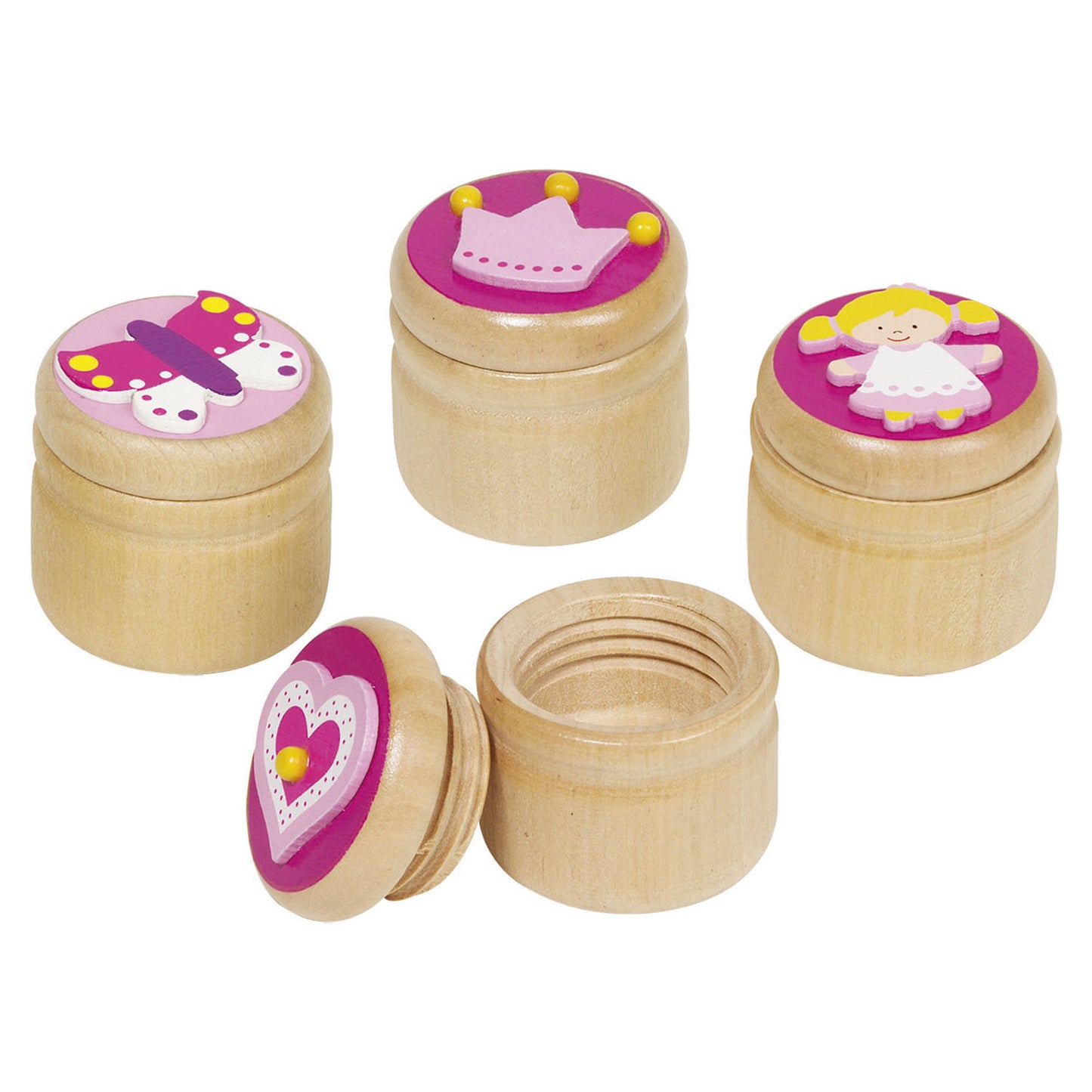 Goki Zahnkiste mit rosa Deckel