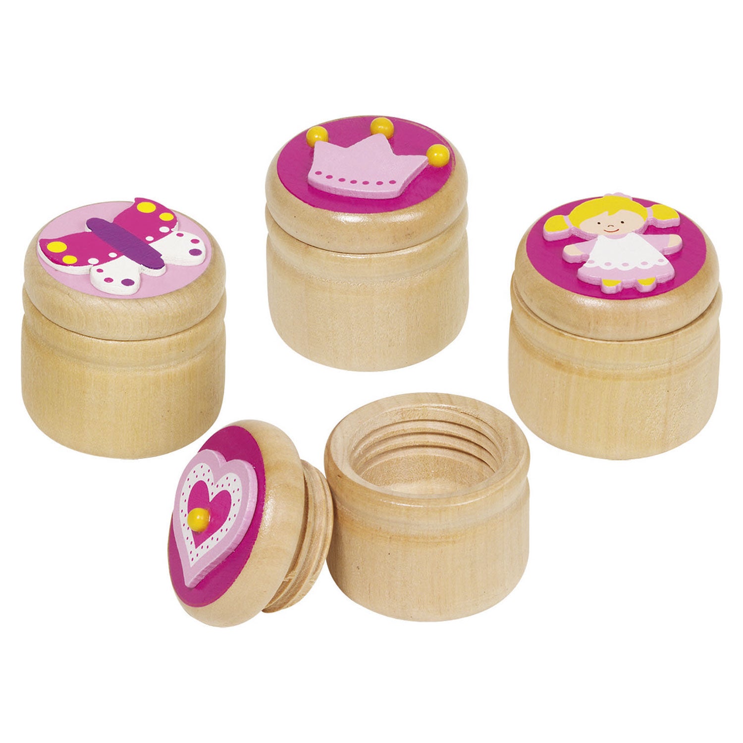 Goki Zahnkiste mit rosa Deckel
