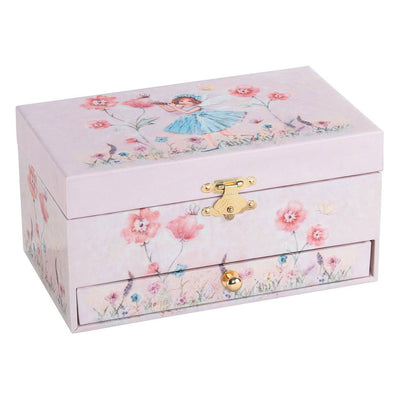 Goki Music Box Ballerina Blumen rosa
