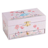 Goki Music Box Ballerina Blumen rosa - afbeelding 2