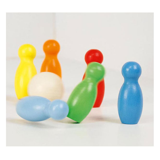 Goki Holzkegelspielfarbe, 7dlg.