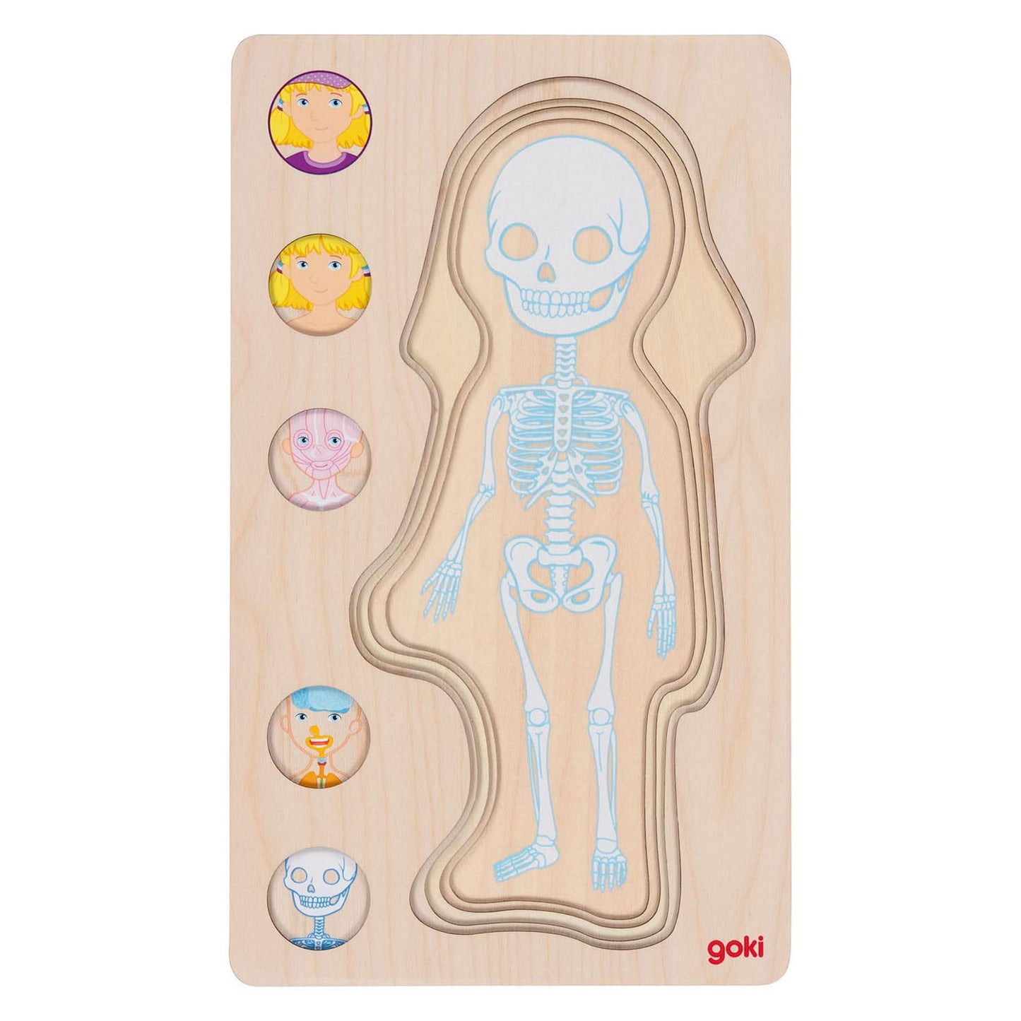 Goki Holzschicht Puzzle Human Body Girl, 29.