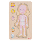 Goki Holzschicht Puzzle Human Body Girl, 29. - afbeelding 5