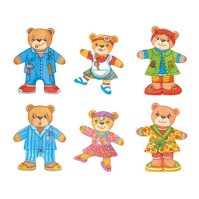 Goki -Holzverkessten -Puzzle -Bären in Houten Box, 36st.