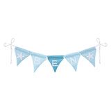 Goki Fabric Flag -Linie macht blau mit 10 Flaggen und Alphabetzeichen - afbeelding 2
