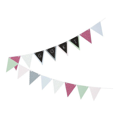 Goki Cardboard Chalk Flag -Linie, 5m