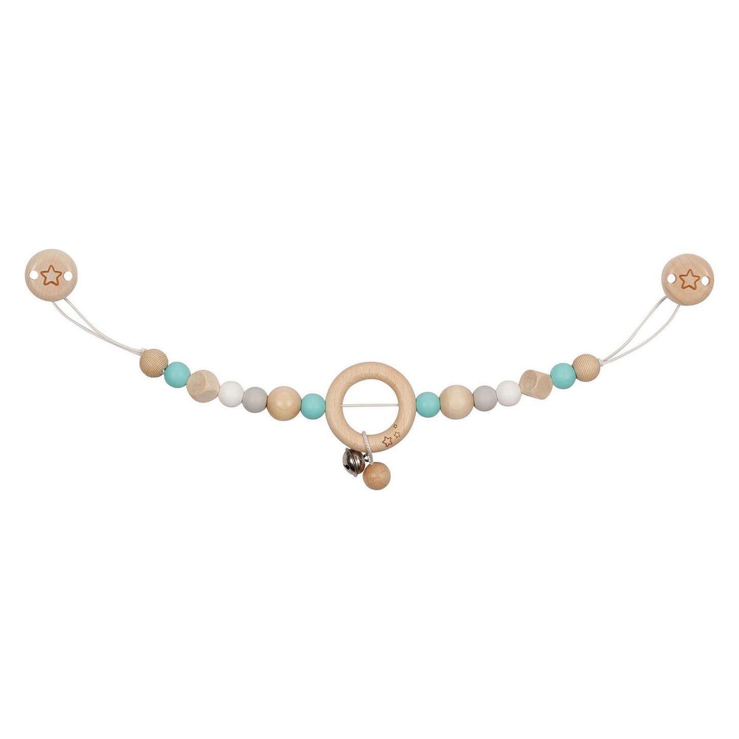 Goki Holzsternstern mit Clips mit Clips