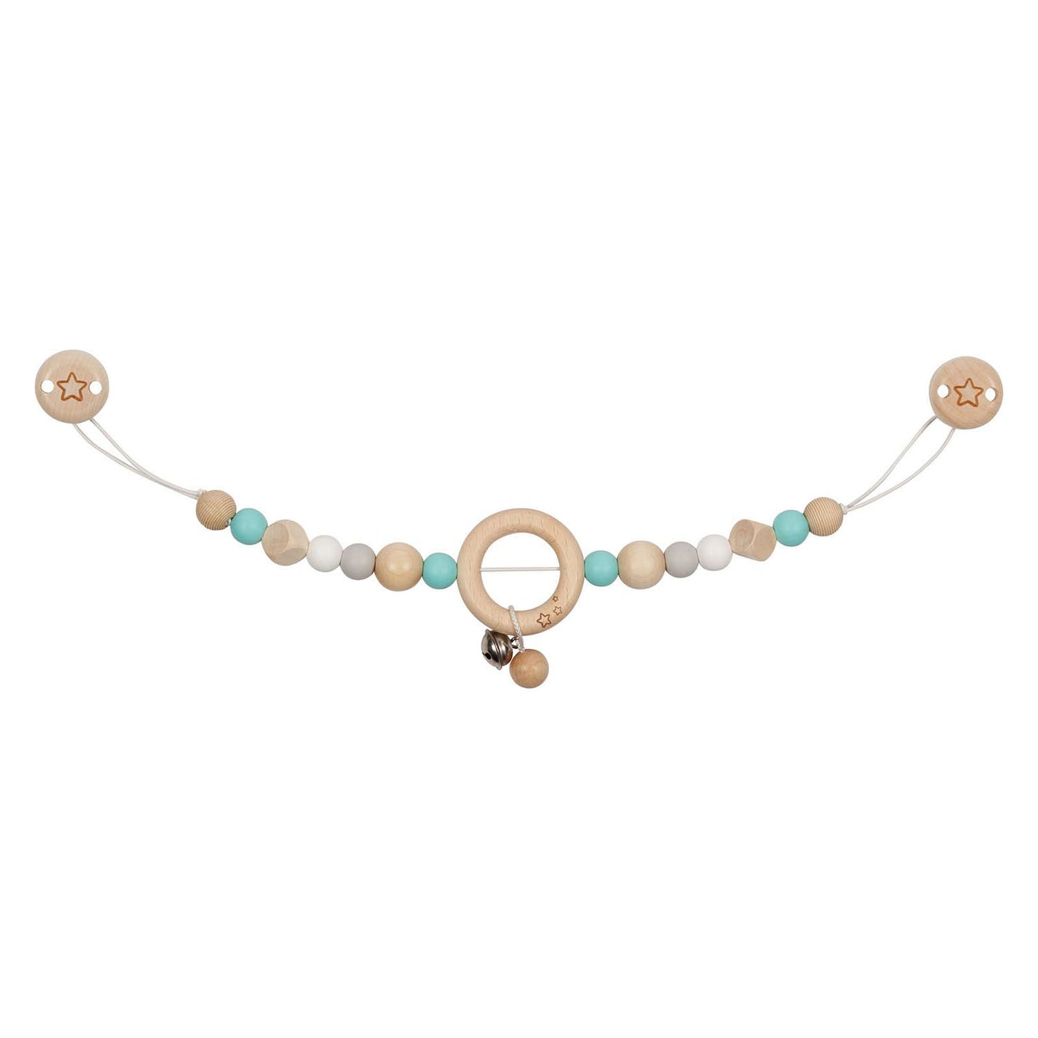 Goki Holzsternstern mit Clips mit Clips