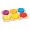 Goki Holz-Lederpuzzle-Fraktionen, 22-tlg.