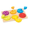 Goki Holz-Lederpuzzle-Fraktionen, 22-tlg.
