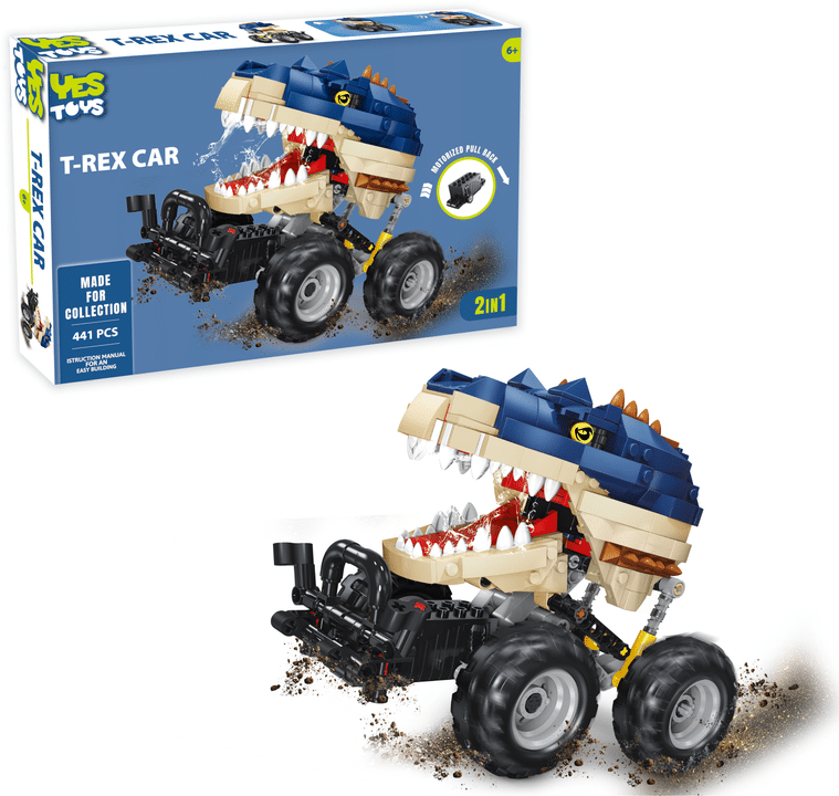 Oku Yestoys T-Rex-Auto mit Motor, 441 Teile