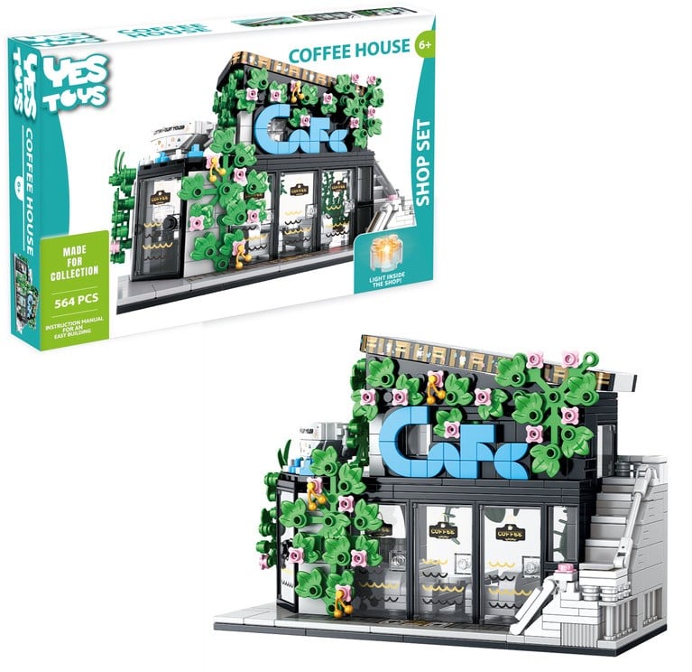 Oku Yestoys Kaffeehaus-Shop-Set 564 Teile