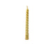 Decoris Kerzenwirbel Gold H10cm 8er Set.