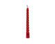 Decoris Weihnachtsbaumkerze rot ø1,2x10cm 8er Set