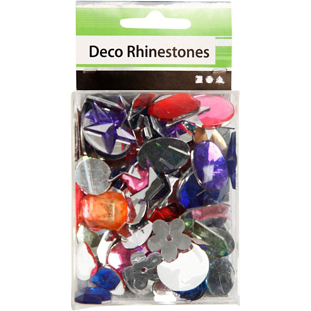 Creativ Company Strasssteine, Größe 10–15 mm, 15 g, 1 Box