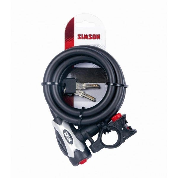 Simson Kabelschloss Pro 12x180 schwarz