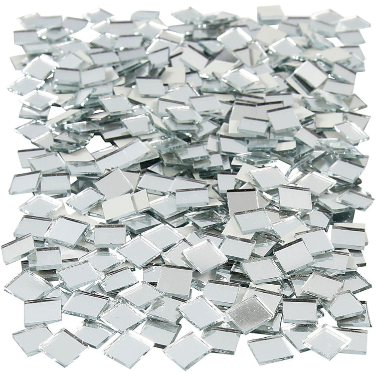 Creativ Company Spiegelmosaikfliesen, Größe 10x10 mm, Stärke 2 mm, 500 Stück 1 Karton