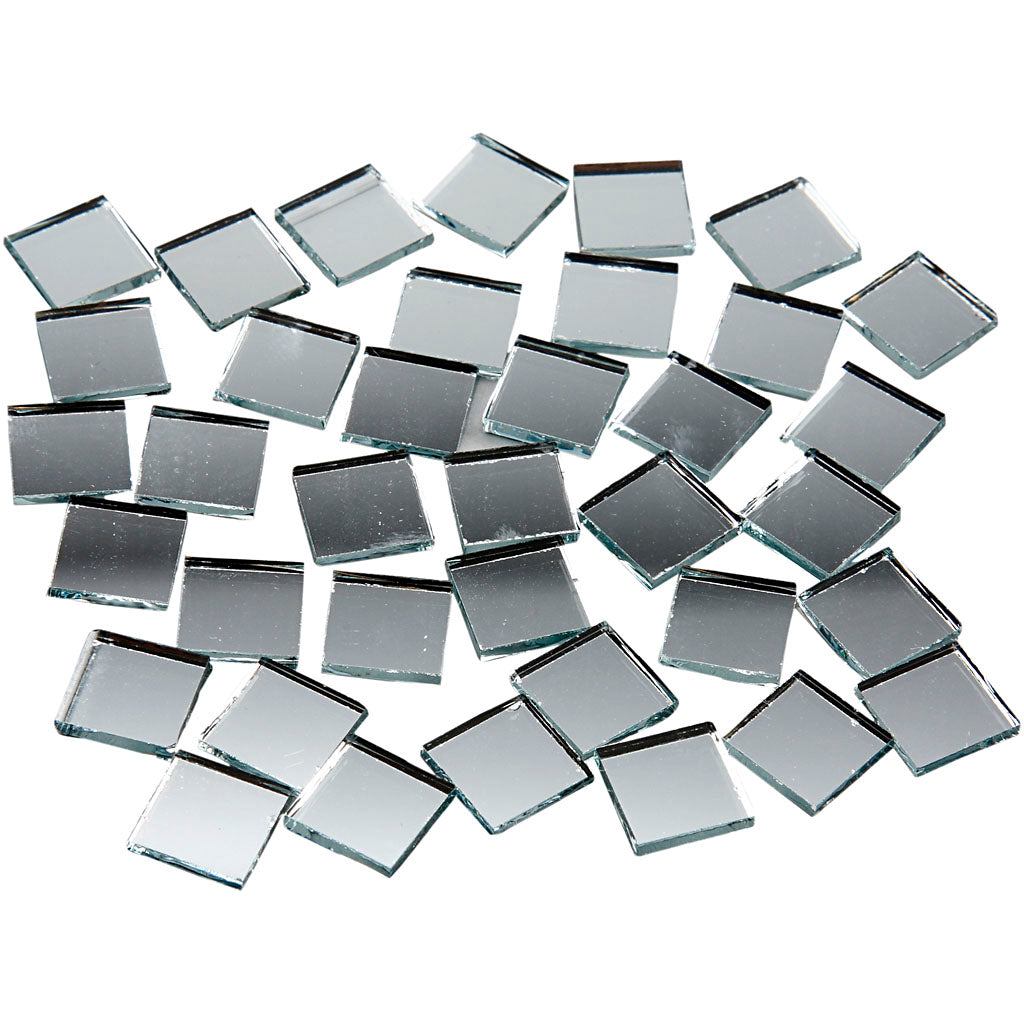 Creativ Company Spiegelmosaikfliesen, Größe 10x10 mm, Stärke 2 mm, 500 Stück 1 Karton