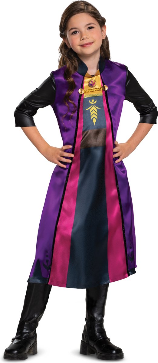 Disney-Verkleidung – Die Eiskönigin 2, Anna Traveling Basic Plus, Größe M (7–8 Jahre)