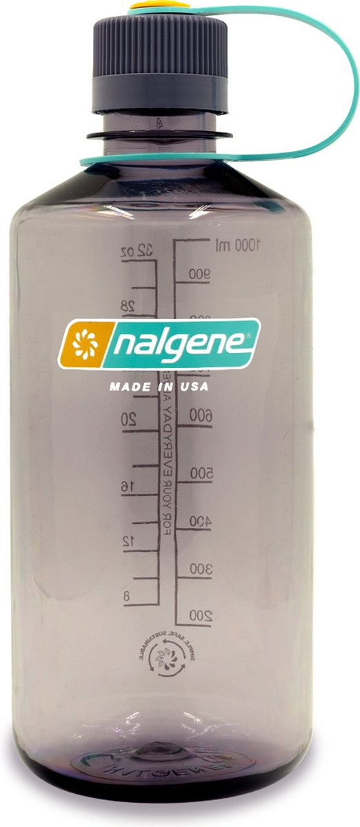 Nalgene – Enghalsflasche – Trinkflasche – Wasserflasche – auslaufsicher – 500 ml – BPA-frei – Sustain – Aubergine