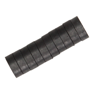 Mack 1076873 - Scheibenmagnete Ferrit 15mm - schwarz 10 Stück | 4 Stück