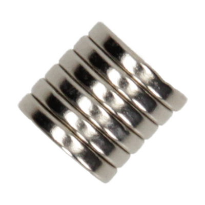 Mack 1076877 - Scheibenmagnete Neodym 12mm*2mm (n50) - Silber 8Stk | 4 Stück