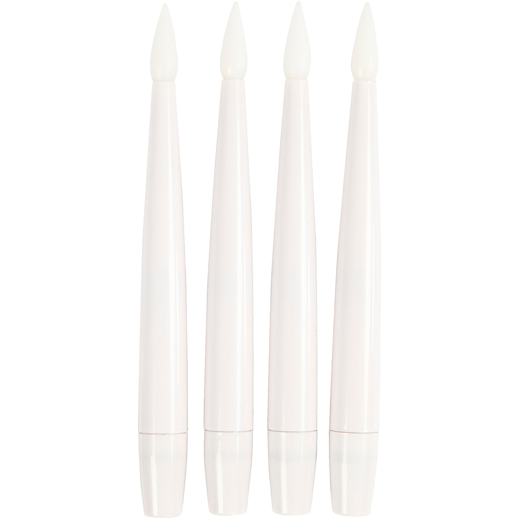 Creativ Company LED-Weihnachtsbaumbeleuchtung, H: 15,5 cm, T 14 mm, 4 Stück 1 Box