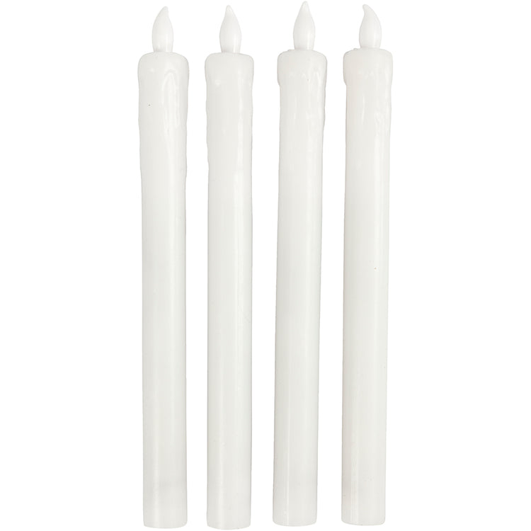 Creativ Company LED-Kerzen, H: 24,5 cm, T 20 mm, 4 Stück 1 Box