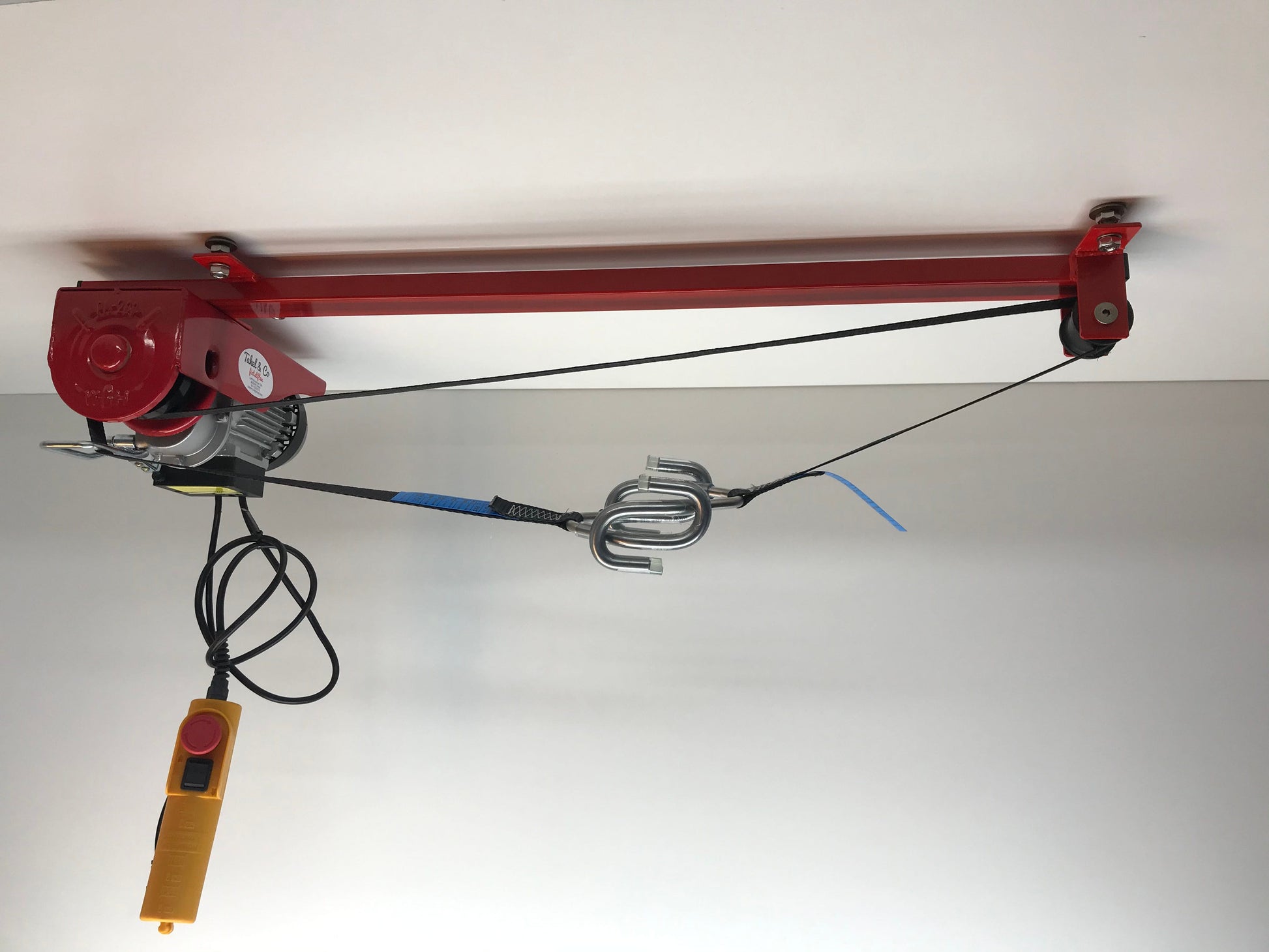 Takel Co Fahrradlift rot mit schwarzem Reifen 125 kg