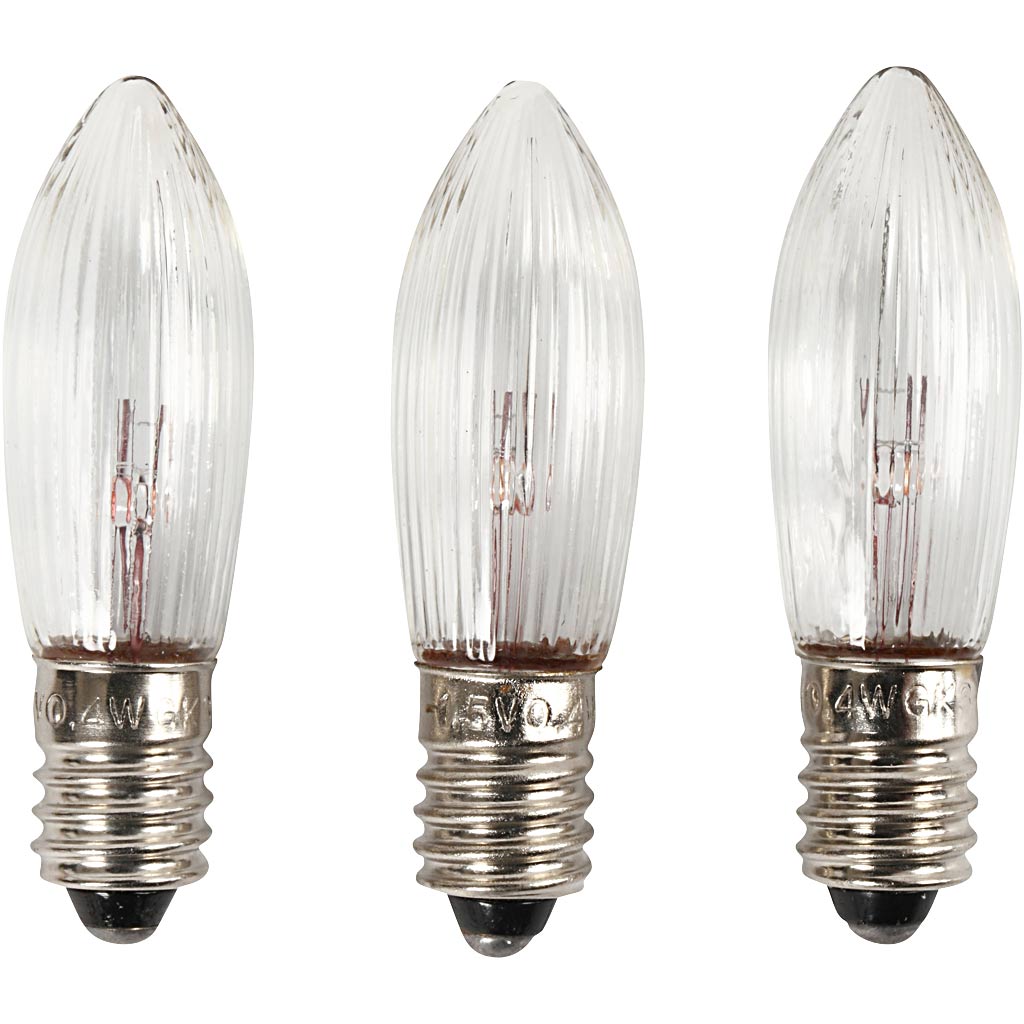 Creativ Company LED-Lampen, H: 45 mm, T 15 mm, 3 Stück 1 Karton