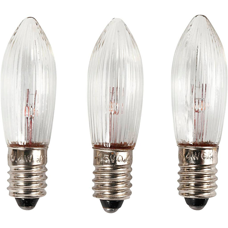 Creativ Company LED-Lampen, H: 45 mm, T 15 mm, 3 Stück 1 Karton