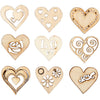 Creativ Company Holzdekoration, Liebe, Größe 28 mm, 45 Stück, 1 Box