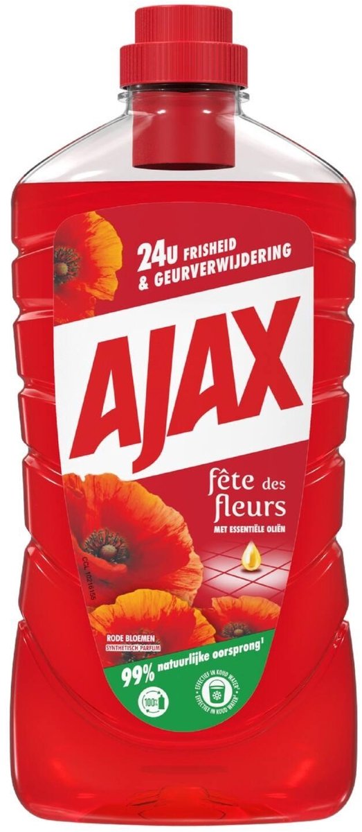 Ajax Allzweckreiniger – rote Blumen