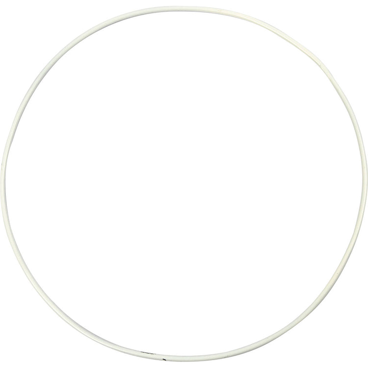 Creativ Company Metalldrahtring, D 20 cm, Stärke 3 mm, weiß, 5 Stück 1 Box