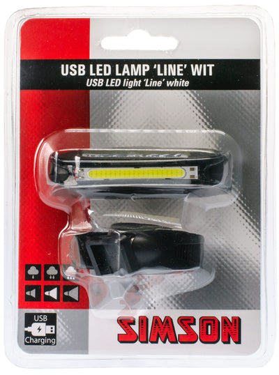 Simson usb led lampe linie weiß 20 led 8 lux