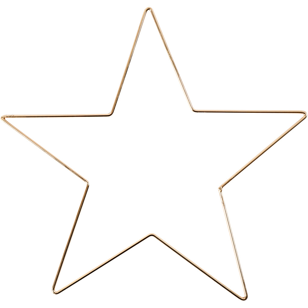 Creativ Firmenstern, D 30 cm, Stärke 3 mm, Gold, 1 Stück