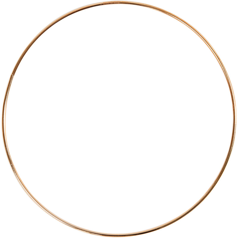 Metalldrahtring Gold, 20 cm