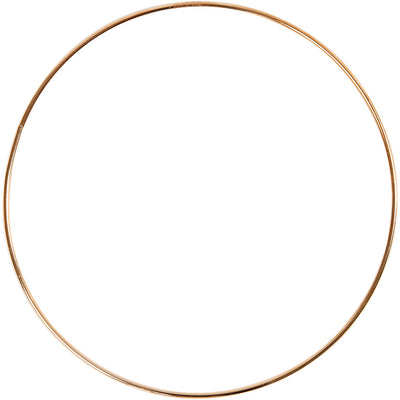 Metalldrahtring Gold, 20 cm
