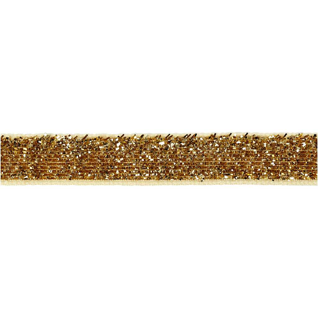 Vivi-Gade-Band, B: 10 mm, Gold, 5 m 1 Rolle