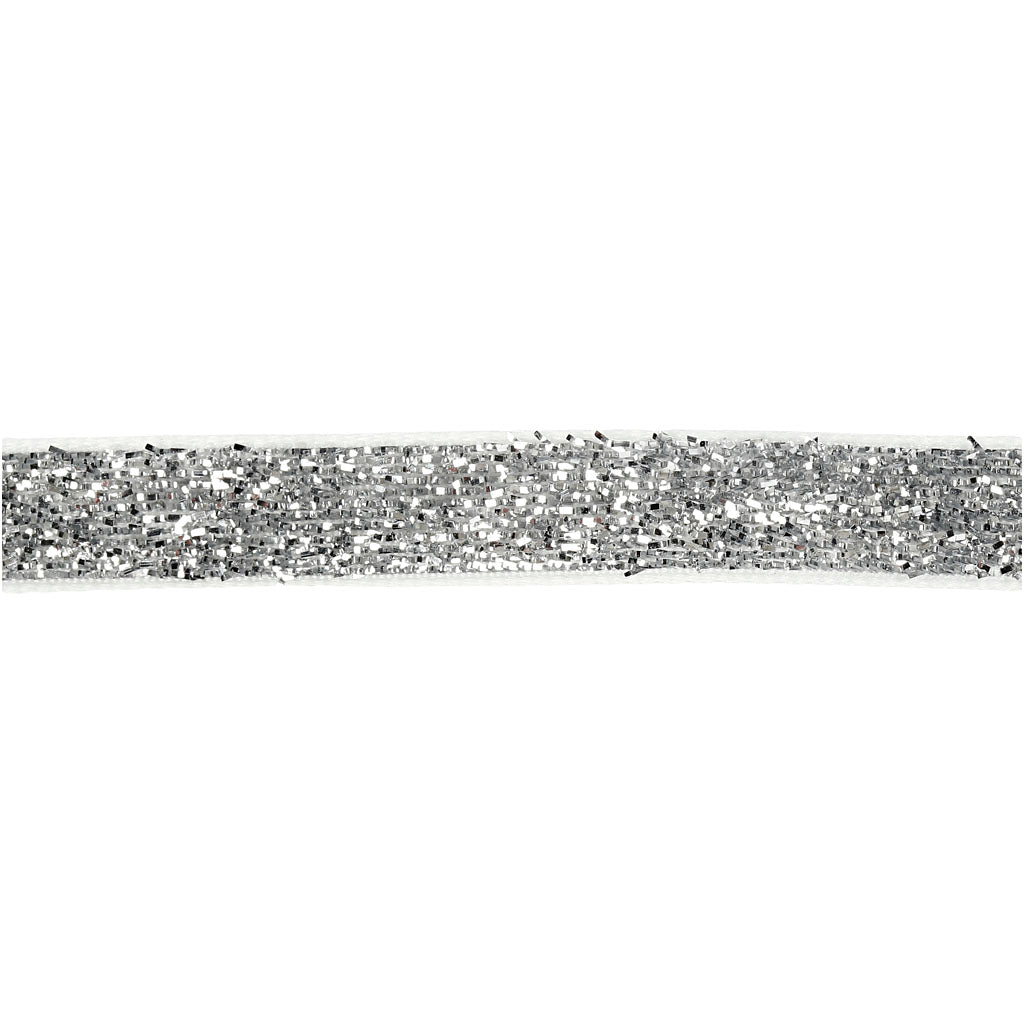 Vivi-Gade-Band, B: 10 mm, Silber, 5 m 1 Rolle