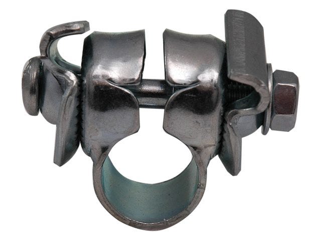 Cordo Sattelklemme rund silber