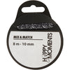 Creativ Company Satin Ribbon, B: 10 mm, schwarz, 8 m 1 Roll