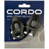 Cordo Fahrradbeleuchtungsset Mini-Strap LED Akku schwarz