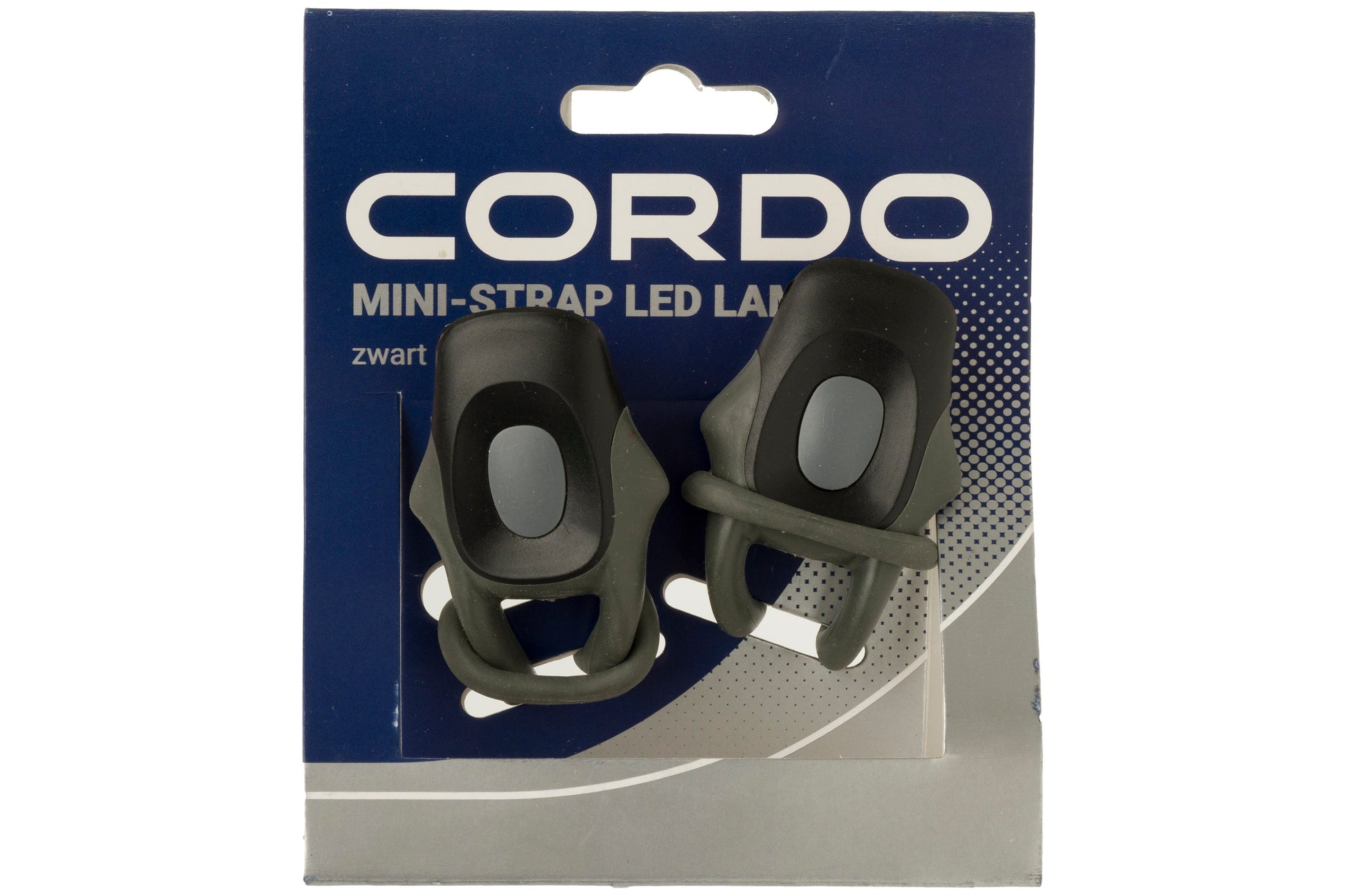 Cordo Fahrradbeleuchtungsset Mini-Strap LED Akku schwarz