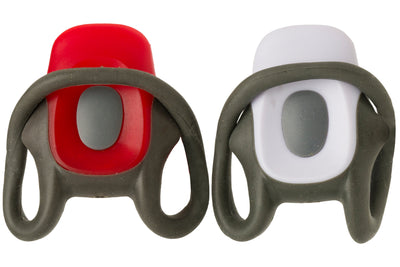 Cordo Fahrradbeleuchtungsset Mini-Strap LED Akku weiß rot