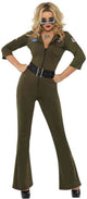 Vegaoo Damen Hottie Top Gun™ Pilotenkostüm – Kostüm – Medium