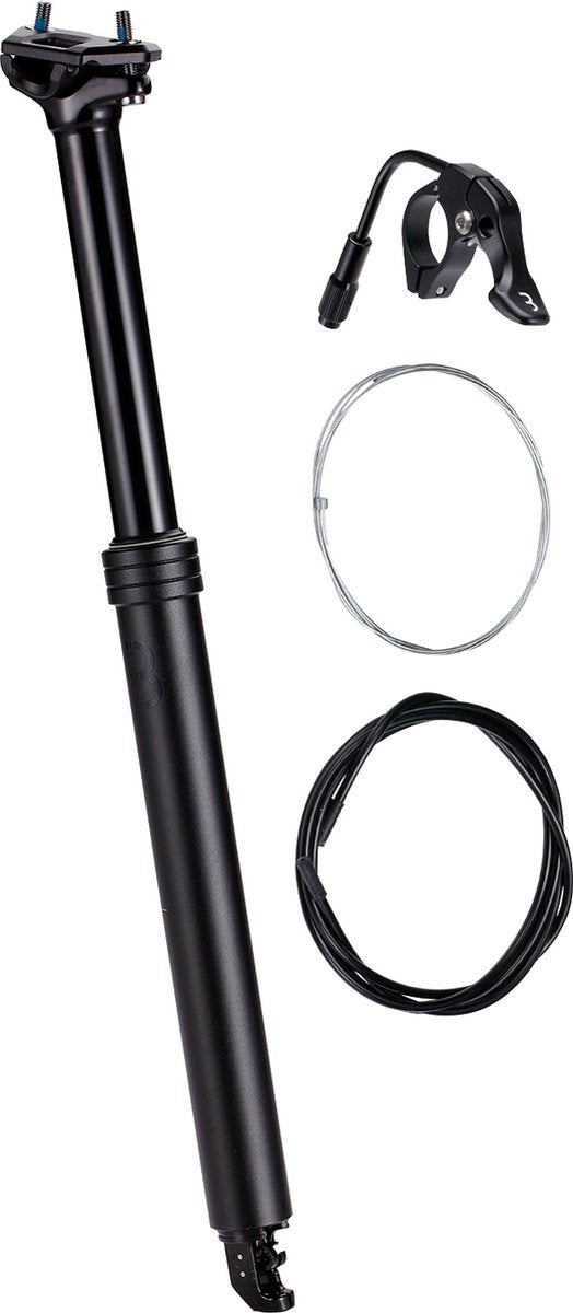 BBB Cycling Lift Post verstellbare Sattelstütze Dropper Post ø31,6 mm – Sattelstütze mit Fernbedienungshebel – 470 mm – zertifiziert für: E-Bike, MTB-Rennrad – BSP-51