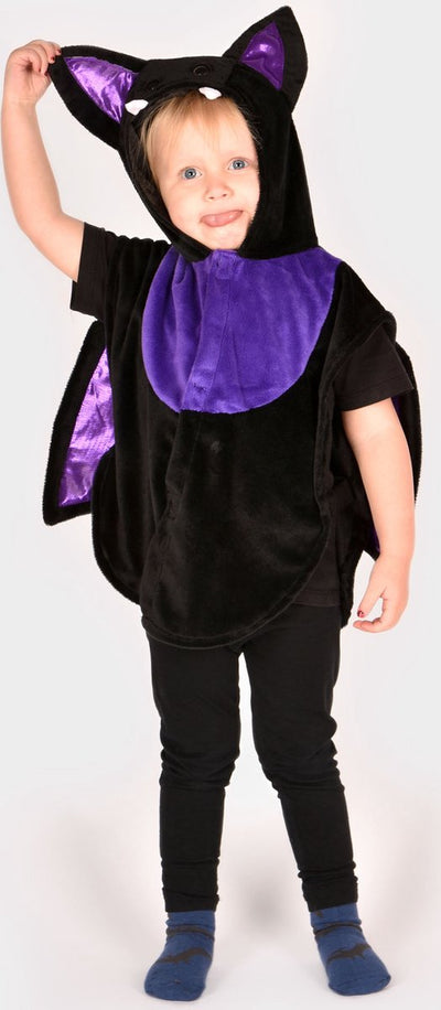 Den Goda Fen Dress Up Cape Spinnennetz schwarz für Kinder 98-128.