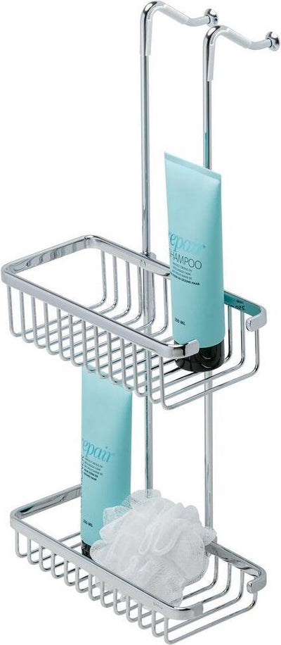 Geesa Korb-Duschregal zum Aufhängen – doppelt – 26,5 cm – Chrom