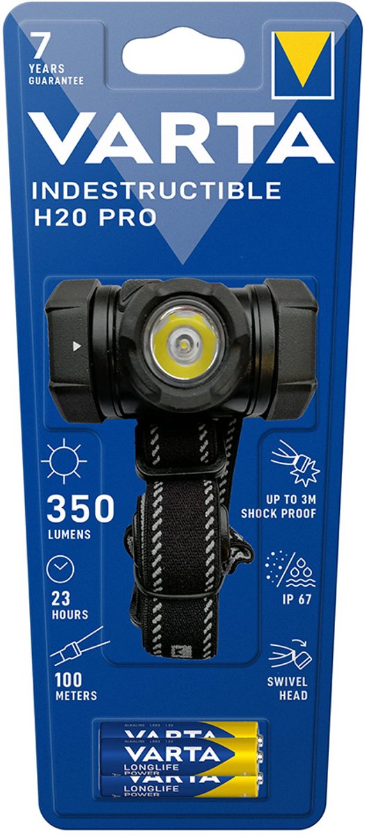 Varta 17732101421 unzerstörbarer H20 Pro-Scheinwerfer